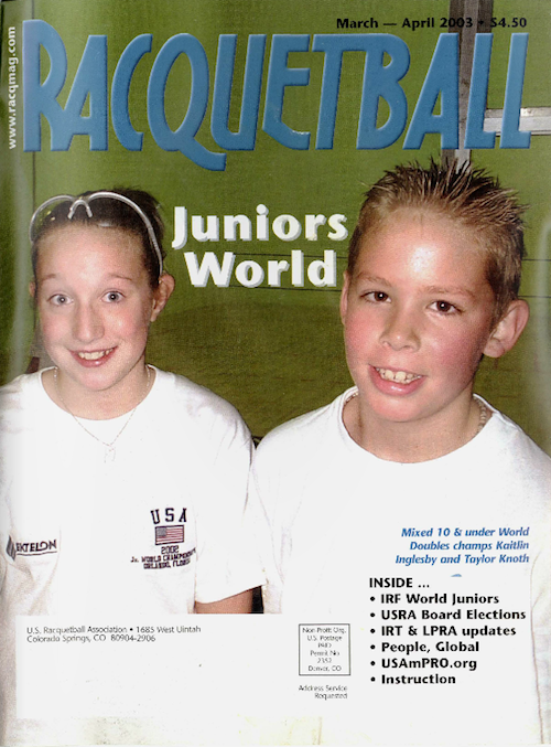 Racquetball - March April 2003